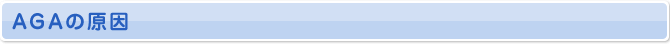 AGAの原因